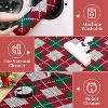 GustoWave Christmas Holiday Plaid Throw Area Rugs, Non Slip Machine Washable, Green+Red - 4 of 4