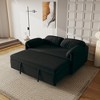 CAVINAS CAVINAS 54-inch Modern Convertible Sofa,Velvet Sofa Bed with Storage Pockets,Multi-Functional Loveseat for Small Space - 2 of 4