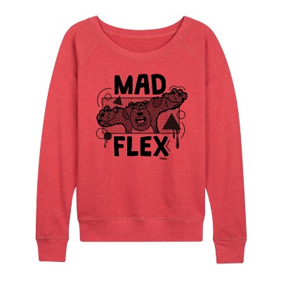 Women's - Disney - Mad Flex Sully Lightweight French Terry Wide Neck Long Sleeve Shirt