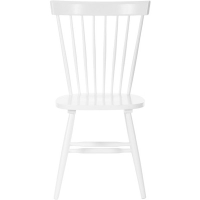 Classic White Windsor High Slat Side Chair in Solid Malaysian Oak