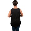 Bamboobies Nursing Tank for Breastfeeding - Black - 3 of 4