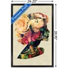 Trends International Floral Portrait of Woman Framed Wall Poster Prints - 3 of 4