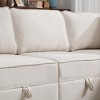 9-Seat Modular Sectional Sofa with Storage, Oversized U Shaped Couch Set with Ottomans for Living Room - Morden Fort - 4 of 4