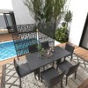 Metal Privacy Screen, 46" Wide Freestanding Room Divider Panel for Indoor & Outdoor Use - 3 of 4