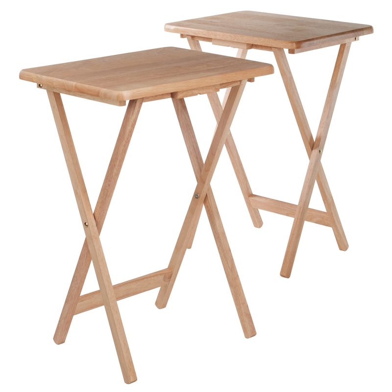 2pc Alex Snack Table Set Natural - Winsome, 3 of 10