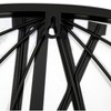 Cesicia 36" Large Black Metal Wall Clock, Modern Silent World Map Wall Clock - 3 of 4
