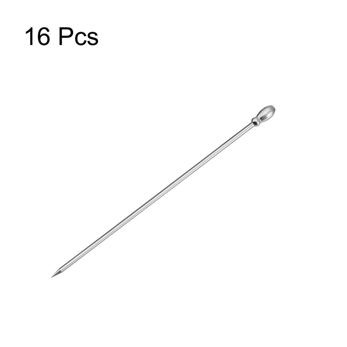 Unique Bargains Stainless Steel Metal Drink Appetizer Cocktail Picks 4.3" - thumbnail 7