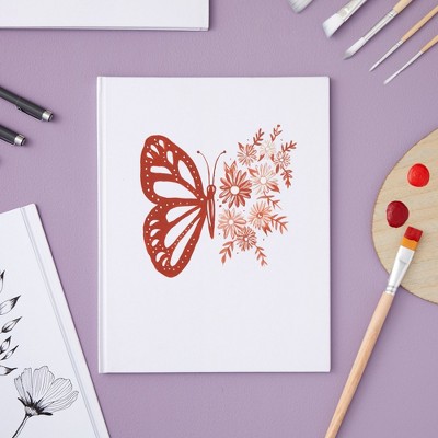 White Hardcover Blank Travel Notebooks, 8.5x11 inches, Multi-pack