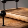 Sullivans Wooden Tray With Handles Set of 2, 15.75"L & 12"L Black - 2 of 4