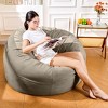 Hooseng Bean Bag Chair, 4FT Bean Bag with Velvet Cover, Giant Bean Bag Chairs  with Filler Adult, Bean Bag Sofa Filled with High-Density Sponge - 2 of 4