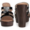 Perphy Women's Platform Open-Toe Chunky Heels Slide Sandals - 2 of 4