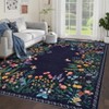 Washable Hallway Runner Rug – Non-Slip Botanical Floral Carpet for Bedroom, Living Room, Guest Room - 2 of 4