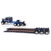 First Gear DCP 1/64 Blue Peterbilt 351 36" Flattop Sleeper w/ Tri-Axle Talbert Lowboy Trailer 60-1513 - image 4 of 4