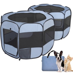 EighteenTek 2 Mesh Room Pop Up Portable Pet Playpen - 1 of 4