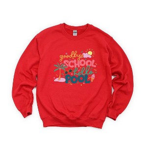 The Juniper Shop Goodbye School Hello Pool Youth Graphic Sweatshirt - 1 of 2