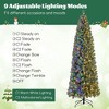 Resenkos 9-Ft Pre-Lit Slim Blue Artificial Christmas Tree with 9 Modes - Blue - 3 of 4
