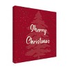 Line and Brush 'Merry Christmas Speckle And Tree' Canvas Art - 2 of 4