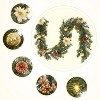 Pre-Lit Christmas Garland with 20 Warm White LEDs, Faux Greenery with Pine Cones & Berries for Mantle, Stairs, Fireplace and Banister - 4 of 4