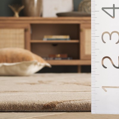 Handmade Sage Wool and Viscose Tufted Area Rug