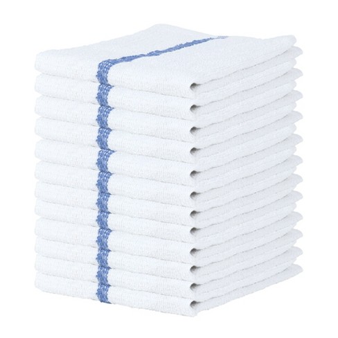 Qwick Wick Cotton Bar Mop Kitchen Towel (12 Pack), 16x19, 30oz, White ...