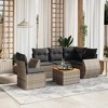 vidaXL Garden Sofa Set Grey, Dark Grey - 2 of 4