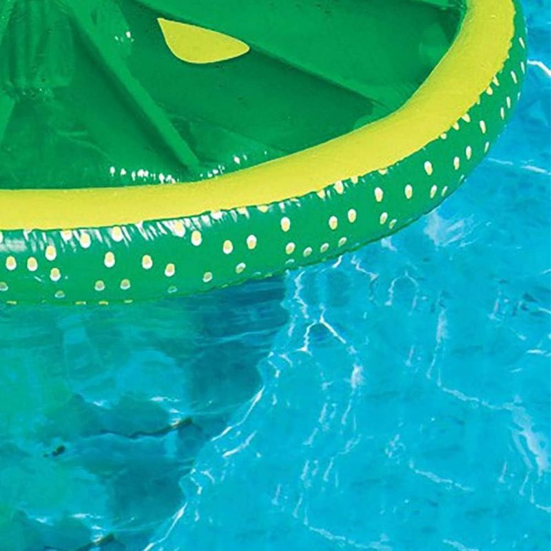 Pool Central Inflatable Fruit Slice Swimming Pool Lounger Raft - 60" - Lime, 4 of 10