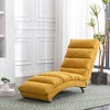 Kumasinova Electric Massage Recliner Chair with 5 Modes, Linen Upholstered Chaise Lounge with Remote Control & Side Pocket, Tufted Accent Chair - 4 of 4