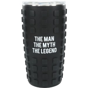 Pavilion Gift Company - The Legend - 20 oz Travel Tumbler with 3D Silicone Wrap - Portable Drinkware - 1 of 4