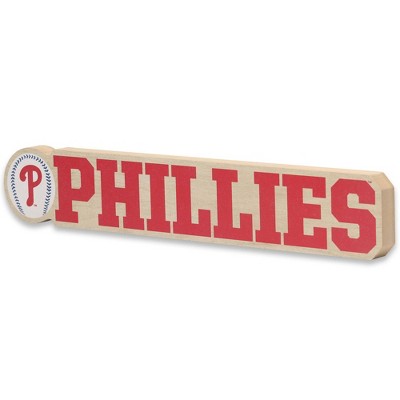 MLB Philadelphia Phillies Chunky Wood Wall Sign