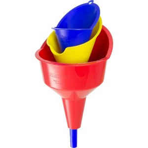 FloTool 3pc Automotive Funnels Red - 1 of 4
