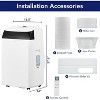 12000 BTU Portable AC Unit for Rooms up to 550 Sq.Ft, 3-in-1 Cooling, Fan & Dehumidifier, 24H Timer,Remote Control,Easy Install with Window Kit - 2 of 4