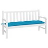 vidaXL Bench Cushion Outdoor Water Repellent Bench Cushion Pad Oxford Fabric - Light Blue 59.1" x 19.7" x 2.8" - 3 of 4