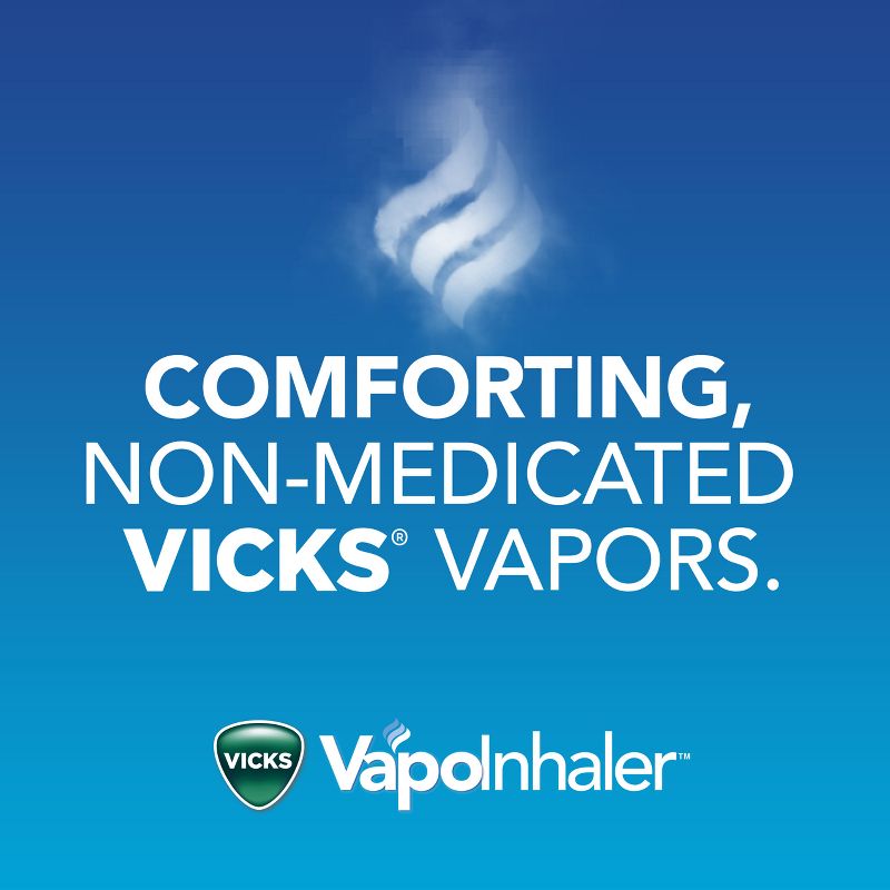 Vicks VapoInhaler Non-Medicated Portable Nasal Inhaler - 2ct, 4 of 12