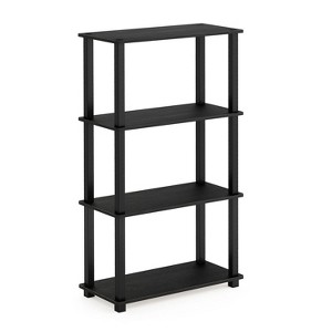 Furinno 4-Tier Open Decorative Bookshelf Multipurpose Display Rack,Americano - 1 of 4