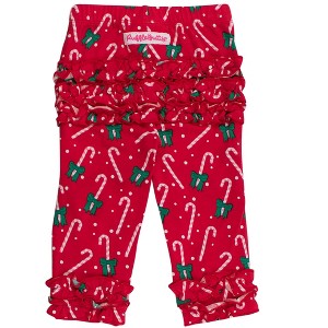 RuffleButts Baby/Toddler Girls Ruffle Leggings with Signature Rear Ruffles - 1 of 2