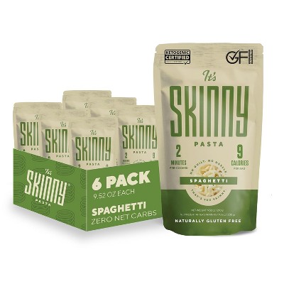 It’s Skinny Spaghetti Pasta— Pre-Cooked Konjac Noodles Spaghetti, Gluten Free Shirataki Noodle Low Carb Pasta, Vegan & Paleo - Friendly (6-Pack)