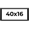 PosterPalooza | Panoramic Flat Black Picture Frame - UV Acrylic, Foam Board Backing, Hanging Hardware - 2 of 4