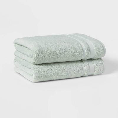 Photo 1 of 2pc Performance Value Bath Towel Set Green - Threshold&