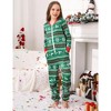 Family Matching Christmas Pajamas Front Zipper One Piece Pajamas wiht Pocket Holiday Pajamas Fleece-Lined Sleepwear Matching Jammies - 3 of 4