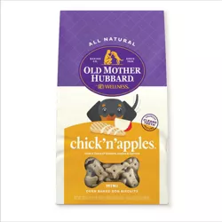 Old Mother Hubbard by Wellness Wheat Free Classic Crunchy CHICK'N' Apple with Chicken and Carrot Biscuits Mini Oven Baked Dog Treats