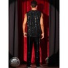 Lars Amadeus Men's Sleeveless Round Neck Glitter Disco Sparkly Metallic Party Tank Top - 3 of 4