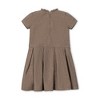 Girls' Organic Ruffle Collar Pintuck Drop Waist Dress, Kids - 3 of 3