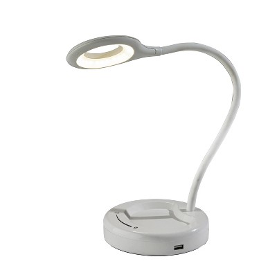 Dimmable Desk Lamp (Includes LED Light Bulb)White - Adesso