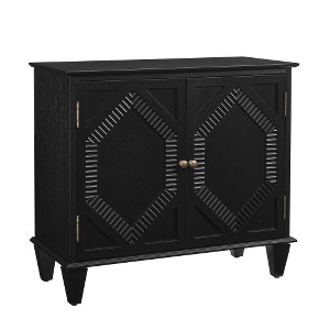 Lyngins Sideboard Buffet Cabinets with Brass Handles,Symmetrical Geometric Coffee Bar Cabinets,Credenzas for Kitchen,Entryway - 1 of 4