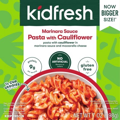 Kidfresh Gluten Free Frozen Marinara Sauce Pasta with Cauliflower - 7oz