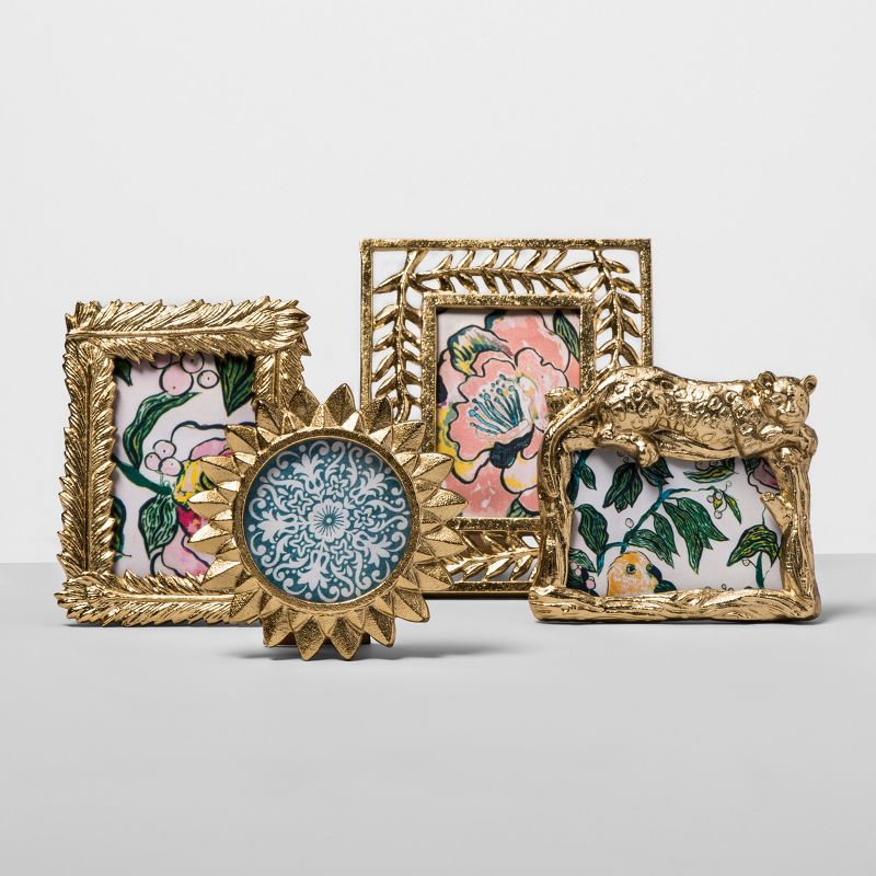 4" x 4" Cast Sunburst Frame Gold - Opalhouse™, 5 of 6