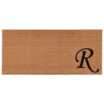 Calloway Mills 153622448R Urban Chic Monogram Doormat 2 ft. x 4 ft. (Letter R)