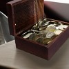 Mela Artisans Wood Keepsake Box with Hinged Lid in Trellis Design Medium Polish Finish, Large - 2 of 4