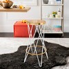 Hester Bar Stool - White/Gold - Safavieh - 2 of 4