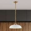 Nuvo Lighting Colony 1 - Light Pendant in  Matte White/Burnished Brass - 3 of 4